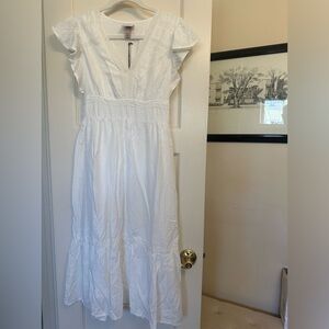 Knox short sleeve ruffle dress